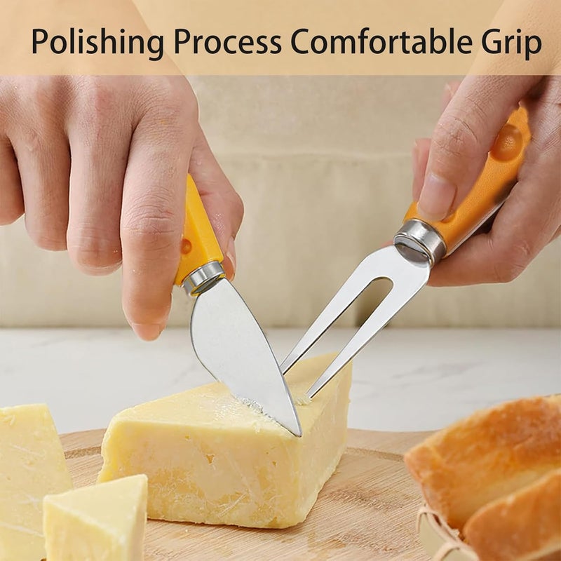 BUDOME Cheese Knife, 5 Piece Cheese Knives Set, Mini Premium Stainless Steel Cheese Knife Set, Cheese Knives for Charcuterie Board - Charcuterie Boards Accessories - Image 5